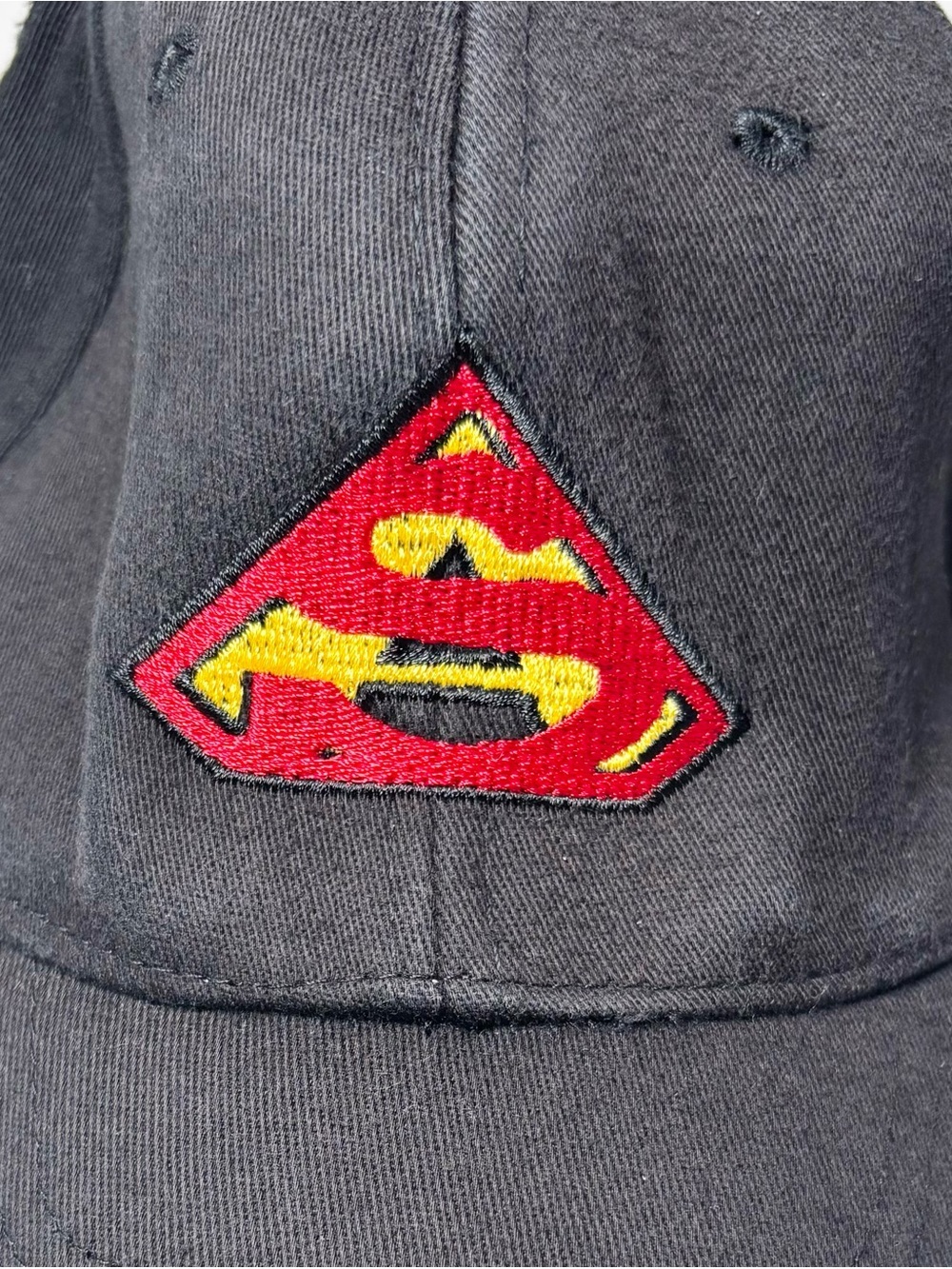 Akrospeed Embroidered Black Athletic Track Cap Superman Inspired Youth Boy - Picture 2 of 5